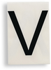 ToughStripe Die-Cut Black Letter V - 121817 - Brady Corporation