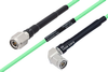 Temperature Conditioned TNC Male to TNC Male Right Angle Low Loss Cable 12 Inch Length Using PE-P142LL Coax - PE3M0161-12 - Pasternack