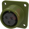 connector,box receptacle,class a,size 14s,3 #16 solder socket cont,olive drab - 70009994 - Allied Electronics, Inc.