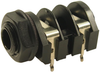 Phone Audio Conn, Mono Jack, 1/4