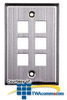 Sprint Steel Flushplate SNGL-Gang 6-Plex (Pkg of 2) - 448127 - TelephoneStuff.com