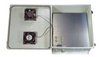 18x16x08 Fiberglass Reinf Polyester FRP Weatherproof Outdoor IP24 NEMA 3R Enclosure, 120 VAC MNT PLT, Mechanical Thermostat Fan Gray - TEF181608-10F - Transtector Systems, Inc.