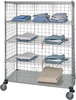 3 Sided Linen Enclosure Cart, 5Shelves; Height Quantum Storage - 42AC6414 - Newark, An Avnet Company