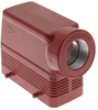 High-Temp, Rectangular Hood, size 57.27, 4 Pegs, Side PG21 cable entry - CAOR-10.21 - Mencom Corporation