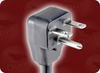 NEMA 6-15P DOWN ANGLE GREY to ROJ HOME // Power Cords // High Voltage Power Cords // Straight Blade Power Cords -- 1401.120 - Image