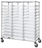 Cart, Triple Bay, 33Bins, Clear; No. Of Bins Quantum Storage - 42AC4087 - Newark, An Avnet Company