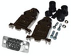 9 pin-HD Male Connector and Hood Assembly - Solder Type - CVD 0101-9DB - Visual Sound, Inc.