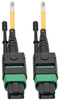 MTP/MPO (APC) Singlemode Patch Cable (F/F), 12 Fiber, 40/100 GbE, QSFP+ 40GBASE-PLR4, Plenum, Push/Pull Tab, Yellow, 1 m (3.3 ft.) -- N390-01M-12-AP