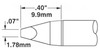 OKi SSC-737A, 30° Chisel Tip 1.78 mm x 9.9 mm - SSC-737A - Ellsworth Adhesives
