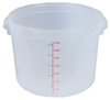 Translucent Polypropylene Round Food Storage Containers - 81528 - U.S. Plastic Corporation