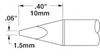 OKi SSC-738A, 30° Chisel Tip 1.5 mm x 10 mm - SSC-738A - Ellsworth Adhesives