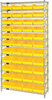 Open Wire Shelving, 12Shelves, 44Bin/yel; Shelving Unit Type Quantum Storage - 44AC8078 - Newark, An Avnet Company