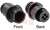 Connector, CPC; 4; Receptacle; Wire; 11; All Plastic; 5/8 in. - 24 UNEF-2A - 70083012 - Allied Electronics, Inc.