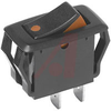 Switch, Rocker, Miniature, SPDT, ON-ON,16A, BLACK HOUSING - 70128127 - Allied Electronics, Inc.