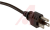Power Cord; 10 A; Unshielded; 6 ft. 7 in.; Black; 60 degC - 70133449 - Allied Electronics, Inc.