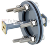WR-28 Waveguide Bulkhead Adapter Using UG-599/U Square Cover Flange and Operating from 26.5 GHz to 40 GHz - FMWAD5008 - Fairview Microwave Inc.