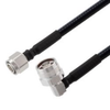 Low PIM 2.2-5 Male to RA 4.3-10 Male Cable 1/4 inch Superflexible Coax in 48 Inch - FMCA2363-48 - Fairview Microwave Inc.