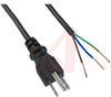 Power Cord; 13 A; SJT; 6 ft. 7 in.; Black - 70133447 - Allied Electronics, Inc.