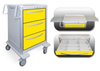 3 Drawer Tall Lightweight Aluminum Isolation Cart -- UTGKA-999-YEL - Image