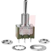 SWITCH,TOGGLE,SUBMINIATURE,BAT LEVER,THREADED BUSHING,SOLDER LUG,SPDT -- 70192083