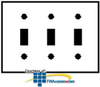 Leviton 3-Gang 3-Toggle Midway Faceplate - 80511 - TelephoneStuff.com