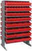 2 Side Sloped Rack, 16Shelves, 88Bin/red; Shelving Unit Type Quantum Storage - 44AC6399 - Newark, An Avnet Company