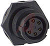 Connector; #20; Solder Cup; 5; Socket; Gold over Nickel 600 V - 70025445 - Allied Electronics, Inc.