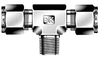 Dk-Lok® Male Branch Tee -- DTBM 22M-12R - Image