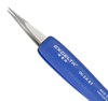 Excelta Three Star Ergonomic Utility Tweezers 00-SA-ET - Stainless Steel Straight Medium Point Tip - 0.02 in Tip Width - 5 in Length - 0.01 in Thick - EXCELTA 00-SA-ET - R. S. Hughes Company, Inc.