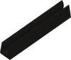 0.085 Panel Serrated Grommeting, LLDP, Black -- AP01FGS0850PB - Image