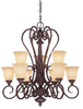 1P-8287-9-52 Mid. Chandeliers-Glass Up - 457167 - Capital Lighting, Inc.