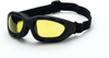 Elastic goggle, yellow anti-fog lens, soft touch frame -- 91353AF - Image