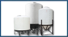 300 Gallon Cone Bottom Tank w/ poly stand - TC3198JP - Plastic-Mart