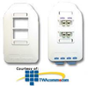 ICC Multi-Media Outlet - 2-Port Single Gang -- IC108WBS