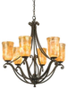 4976AC/SHELL Mid. Chandeliers-Glass Up - 424157 - Capital Lighting, Inc.