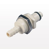 PLC12 Series Coupling Insert, Shutoff Polypropylene Panel Mount Hose Barb -- PLCD4200412