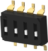 Dip Switch, 4Pos, Spst, Slide, Smd; No. Of Circuits Alcoswitch Te Connectivity - 38AC1025 - Newark, An Avnet Company