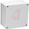ENCLOSURE,POLYSTYRENE,GRAY HINGED COVER,,IP66,NEMA4X,5.12SQ.X3.09 - 70074766 - Allied Electronics, Inc.