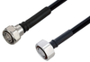 Outdoor Rated 4.3-10 Male to 7/16 DIN Male Low PIM Cable 60 Inch Length Using SPO-375 Coax Using Times Microwave Parts - PE3C6500-60 - Pasternack