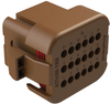 Housing, Plug, 18Pos, Plastic, Brown; Product Range Amphenol Sine/tuchel - 70AC9023 - Newark, An Avnet Company