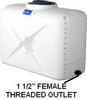 250 Gallon Doorway Water Tank - A-SP0250-UT - Plastic-Mart
