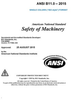 Safety of Machinery; General Requirements & Risk Assessment Electronic Standard -- ANSI B11.0-2015