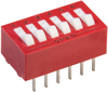 Switch, Dip, 6 Position, Spst, Raised Rocker; No. Of Circuits Grayhill - 55F5004 - Newark, An Avnet Company