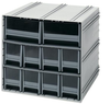 Interlocking Cabinet, 10Drawer, Gry; No. Of Drawers Quantum Storage - 44AC6103 - Newark, An Avnet Company