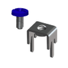 Low Profile PC Mount w/Blue Screw-Unassembled - 8198-5 - Keystone Electronics Corp.
