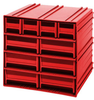 Interlocking Cabinet, 10Drawer, Red; No. Of Drawers Quantum Storage - 44AC6089 - Newark, An Avnet Company