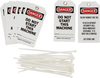 Brady B-851 Black / Red on White Polyester Equipment Safety Tag - 3 in Width - 5 3/4 in Height - 76188 - 754473-76188 - R. S. Hughes Company, Inc.