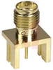 connector,rf coaxial,sma pcb edge mountjack recept,for 0.032 pc board,gold - 70142703 - Allied Electronics, Inc.