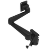 Monitor Mount, Tilt & Swivel, Double Arm, Rail Mount, Aluminum Alloy, Powder Coat, Black - AV-D40-50D173-50 - Southco