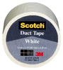 3M Scotch 1005 White Duct Tape - 1.5 in Width x 5 yd Length - 80982 - 051135-80982 - R. S. Hughes Company, Inc.